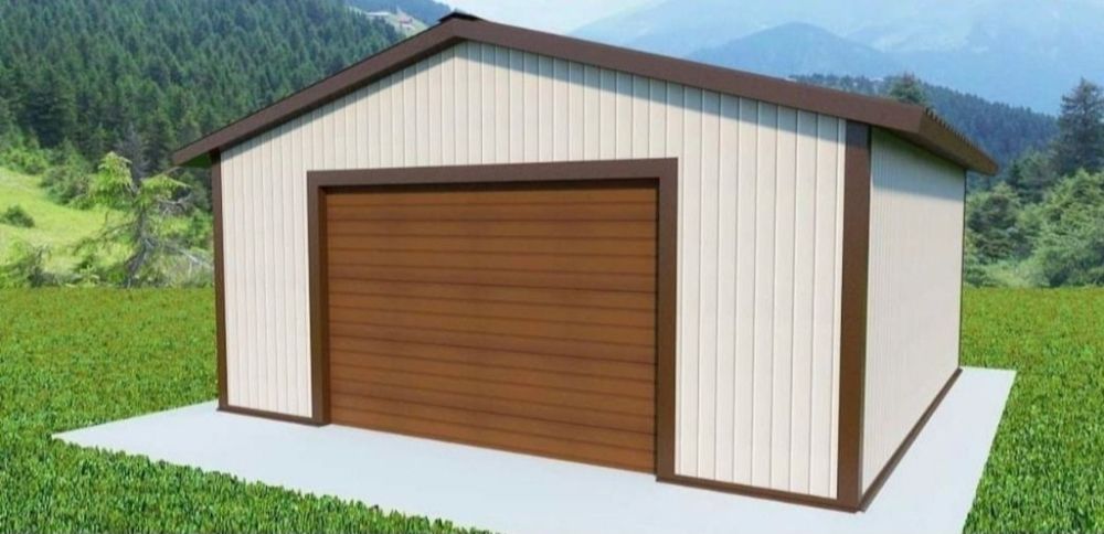 Vand garaj auto pe structura metalica