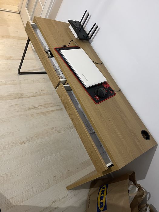 Birou,  IKEA aspect stejar, MICKE