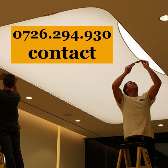 Tavane întinse / tavane barisol / tavane oglinda / tavane membrana