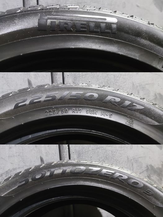 2бр. зимни гуми 225/50/17 Pirelli Sotto Zero 3 
dot22
6.5mm
Добро съст