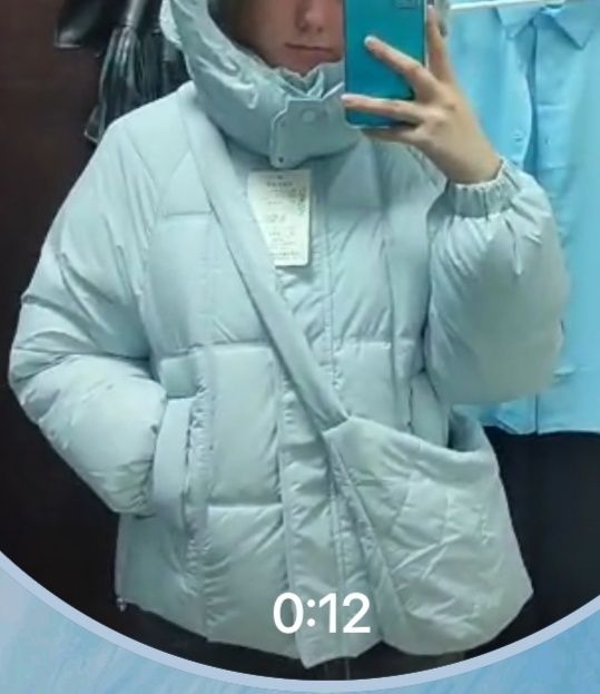Куртка зимняя голубая