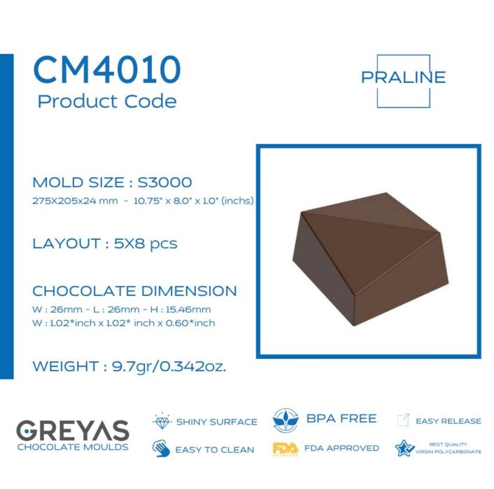 форми / молд за шоколадови бонбони