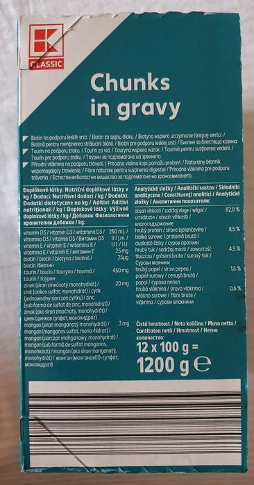 Pachet cu 12 pliculețe× 100 g, hrană umedă pisici adult