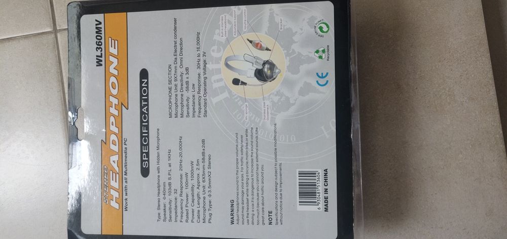 Căști audio cu microfon