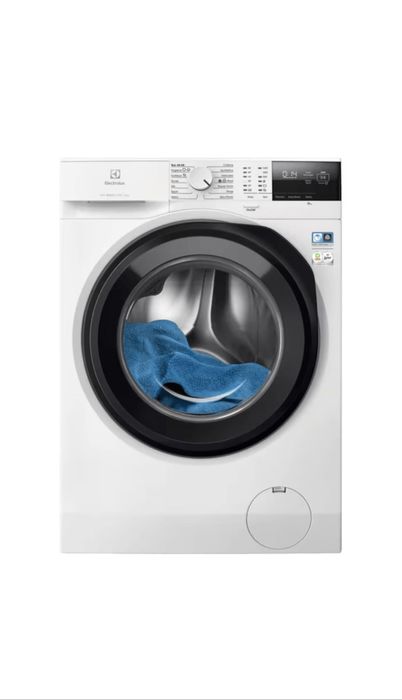 Masina de spalat rufe Electrolux EW6F2482E, 8 kg, 1350 rpm, Clasa A, Motor Inverter cu MagnetPermanent, Display LED, SensiCare, TimeManager, Alb