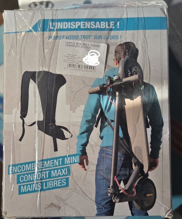 Curea reglabila pentru transporrul trotinetei electrice