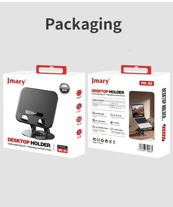 Подставка Jmary MK-85 для ноутбуков 11–17″, вращение 360°