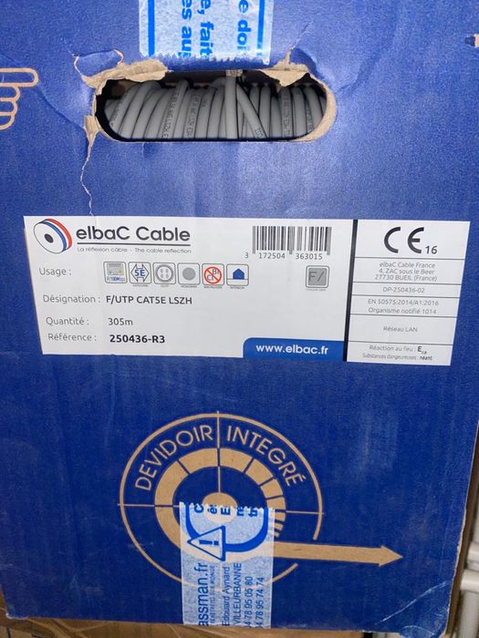 Cablu cat 5e Elbac,cupru 305 ml