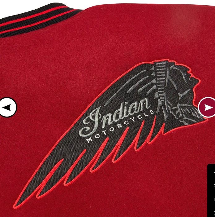 Яке BOMBER INDIAN 125th Varsity Jacket Red
