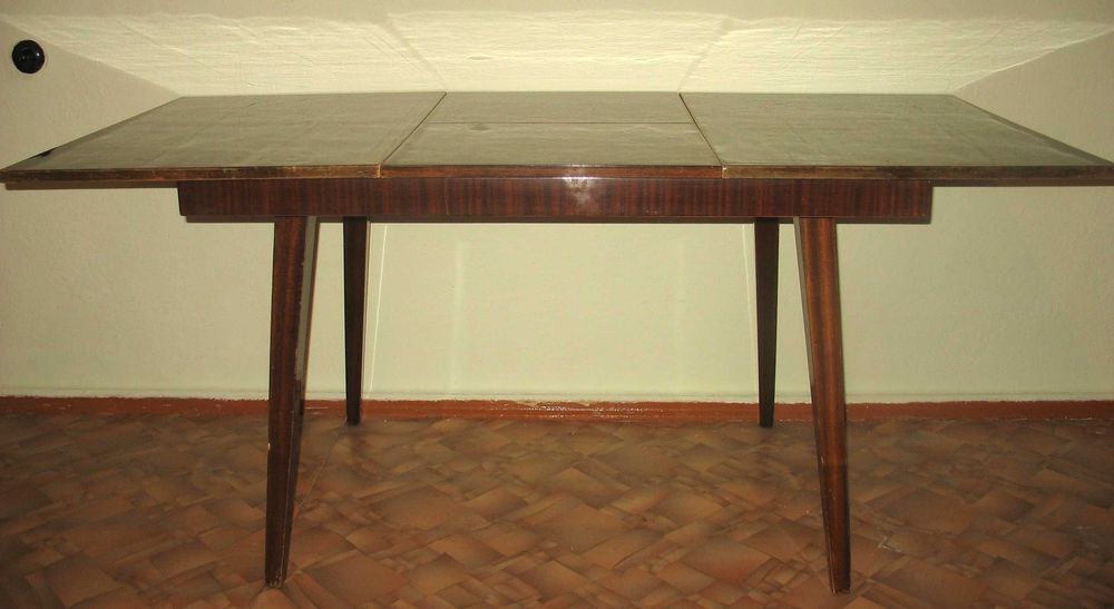 Стол раздвижной 170х85см раскладной полированный