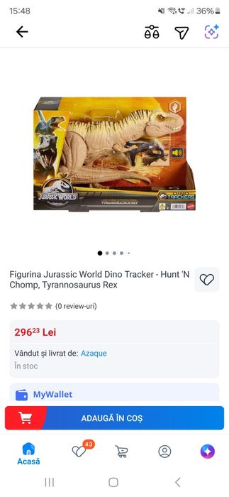 Figurina Dinozaur T-Rex