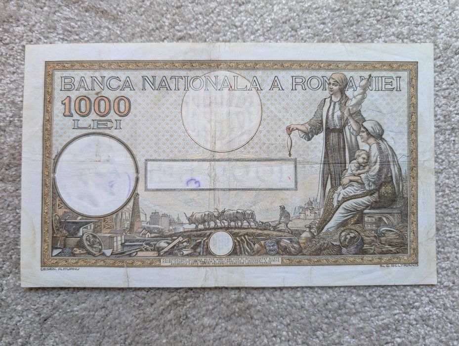 Bancnota Romania 1000 lei 1934