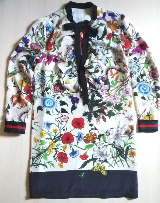 Gucci шёлковое платье