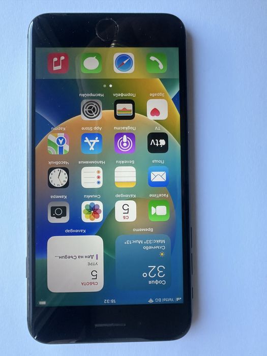 КАТО НОВ !!! iPhone 8 Plus - 64GB - черен - НОВА БАТЕРИЯ !!!