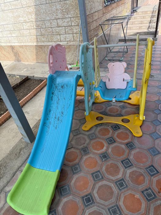 Детская горка в корочеп качестве