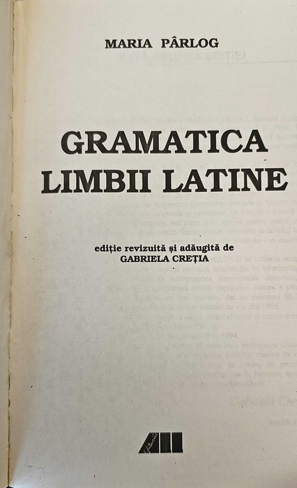 Pachet Limba Latina - Gramatica (M. Parlog) + Dictionar Expresii (V. Matei)