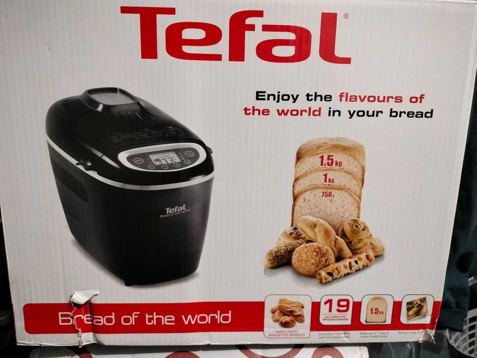 Mașină de pâine Tefal PF611838, 1500gr. 19 programe, în garanție