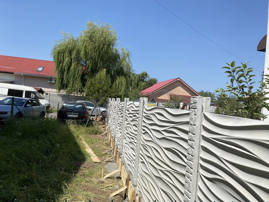 Gard din placi beton fier beton 8mm