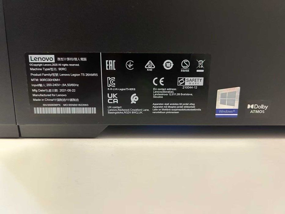 Геймърски Ryzen 7 5800/RТX 3070/16gb рам/SSD 1tb/LENOVO Legion/RGB Top