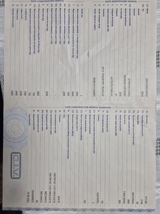 Autoplatforma Sprinter 313 cdi