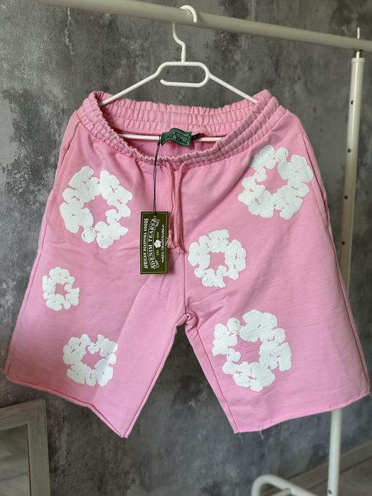 Pantaloni scurti Denim Tears Balenciaga off white