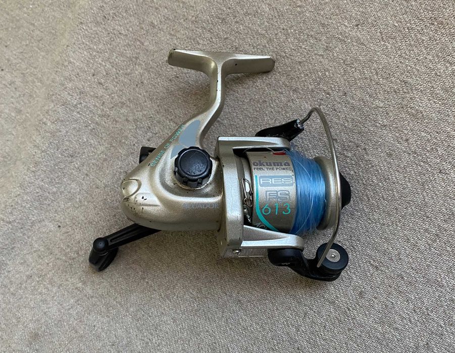 Mulineta Okuma RES FS 613 spinning, funcțională, cu fir montat