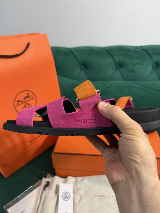 Papuci Hermes piele naturala 100% Full Box colectie noua