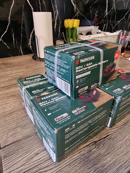 Baterii Parkside 20V 4Ah noi sigilate ridicare personala nu livrez