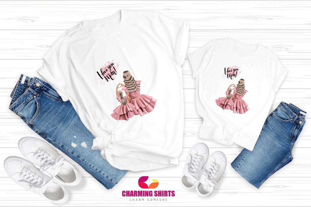 Еднакви тениски Мама и Аз