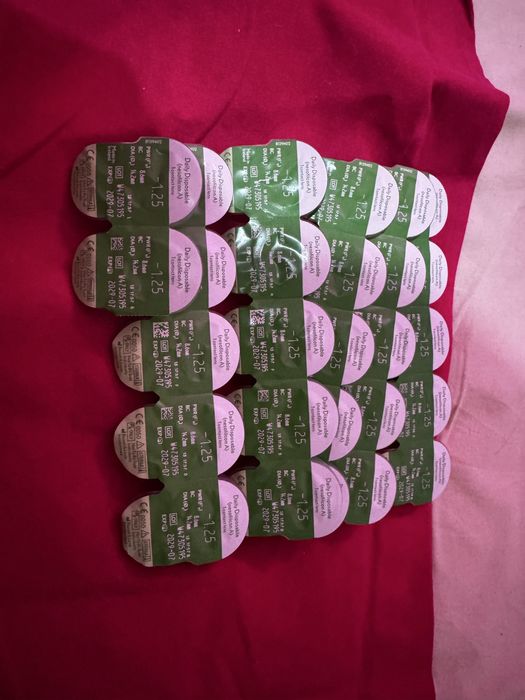 Set lentile de contact -1.25