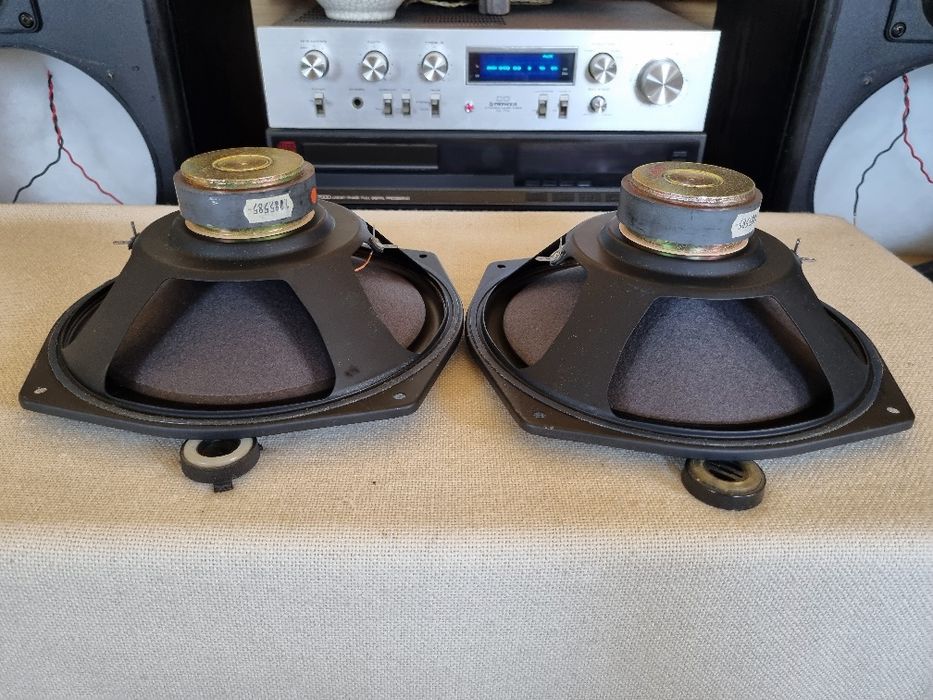 Set Difuzoare Mid/Bass Revox. 6 ohms, 70 watts, 23,5 cm. Impecabile