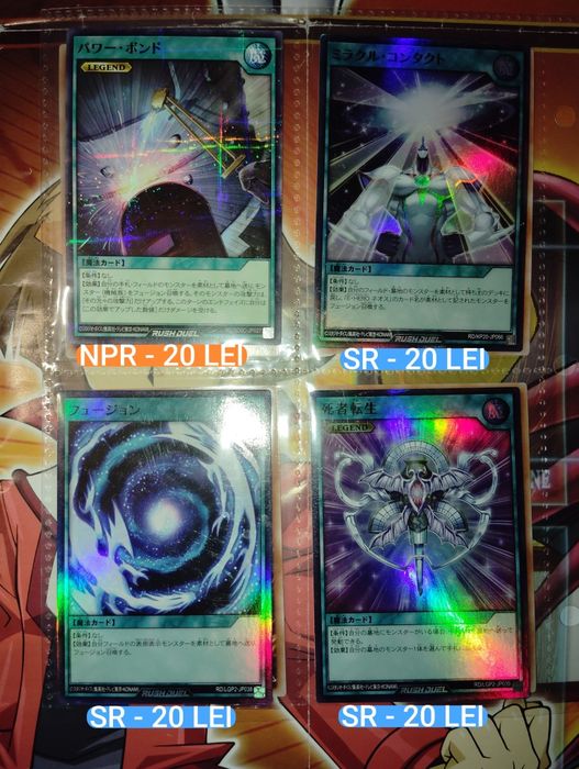 Yu-Gi-Oh Singles Originale M/NM (ENGLEZĂ)