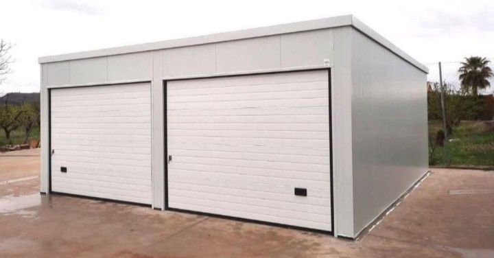 Garaje auto pe structura metalica