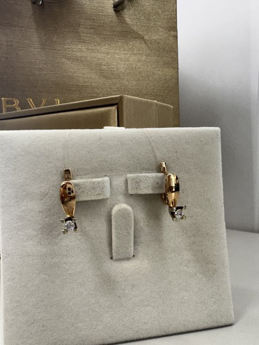 Золотое серьги/техно голд