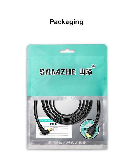 Ъглов HDMI Кабел SAMZHE (90° Градуса), 1 метър – 4K Ultra HD @ 60Hz, HDMI 2.0 за PS5/Xbox/RTX