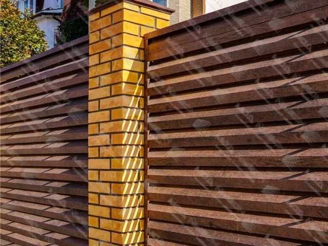 Забор жалюзи еврожалюзи