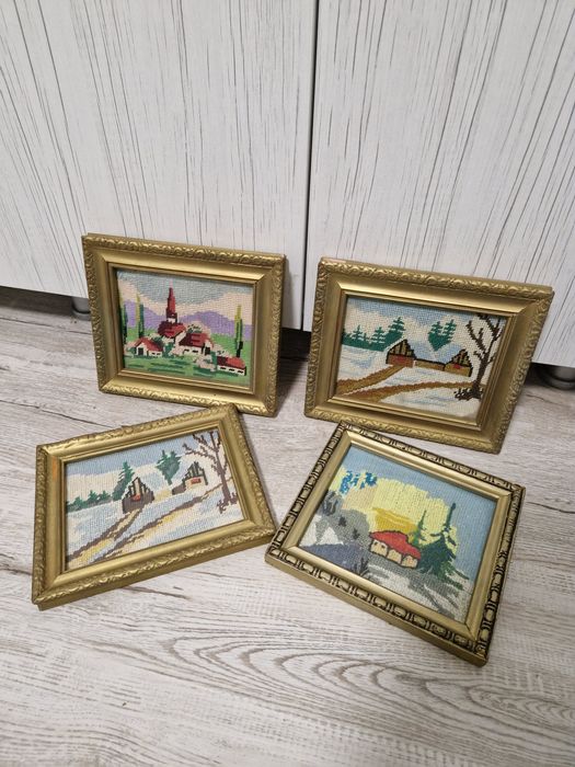 Vând tablouri goblen vechi