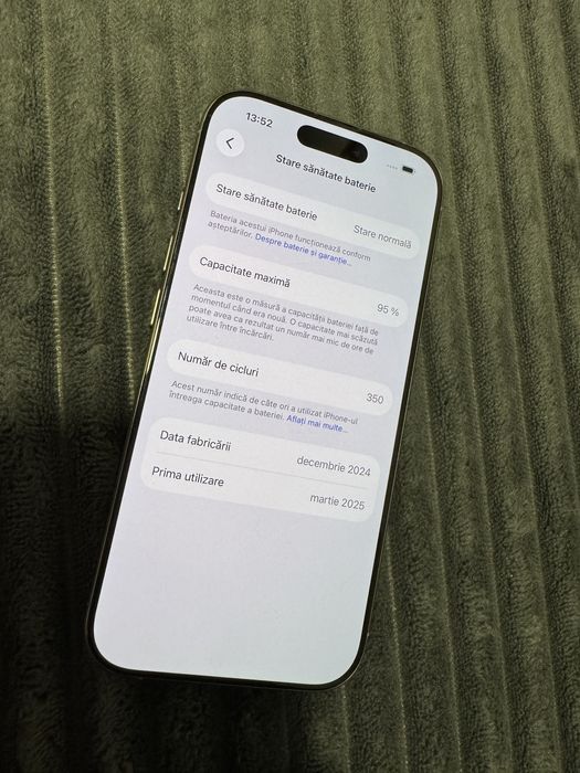 Iphone 16 pro baterie 95%