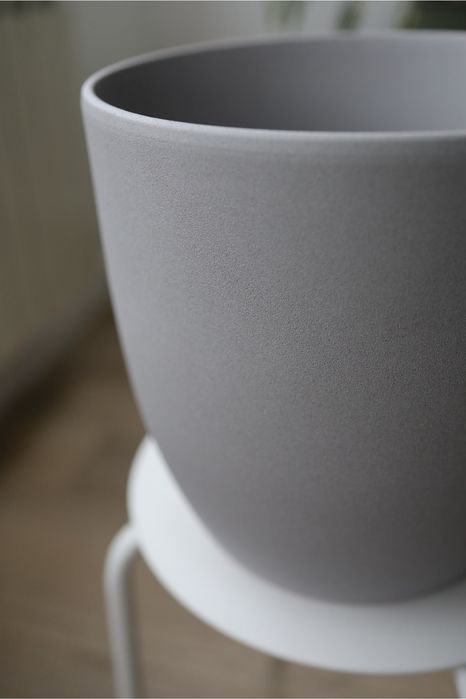 Masca ghiveci ceramica gri