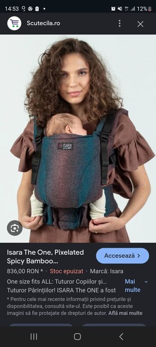 Marsupiu Sau portbebe Isara