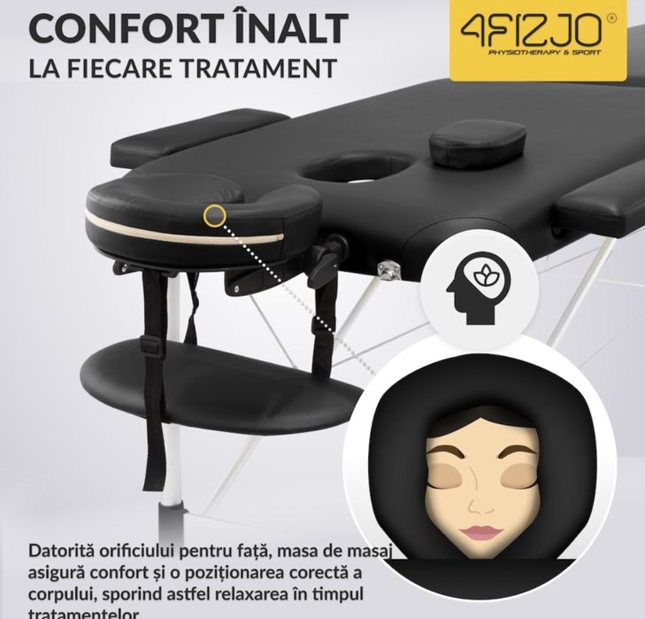 Masa de masaj din aluminiu