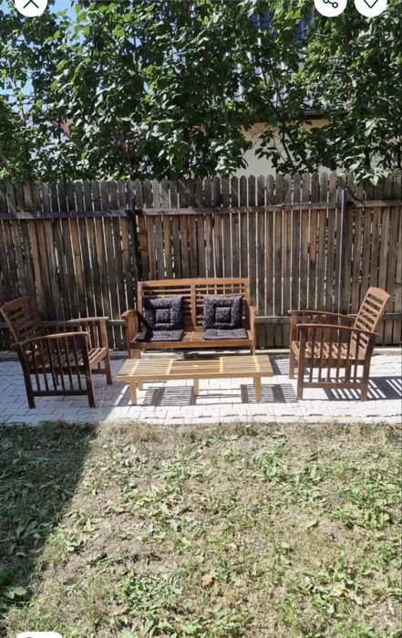 Set Mobilier terasa - gradina din lemn masiv
