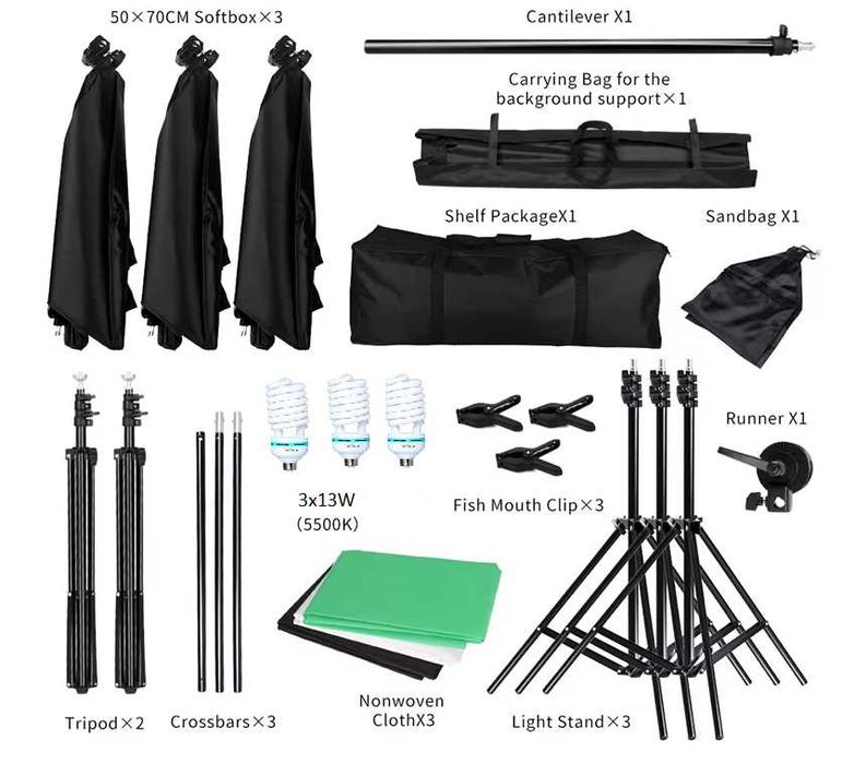 К-кт Софтбокс ,  Фонова система , фонове , Фото / Видео / студио