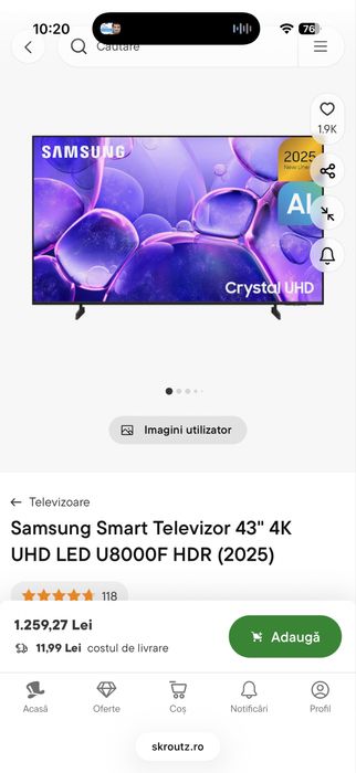 Tevelvizor Samsung Smart