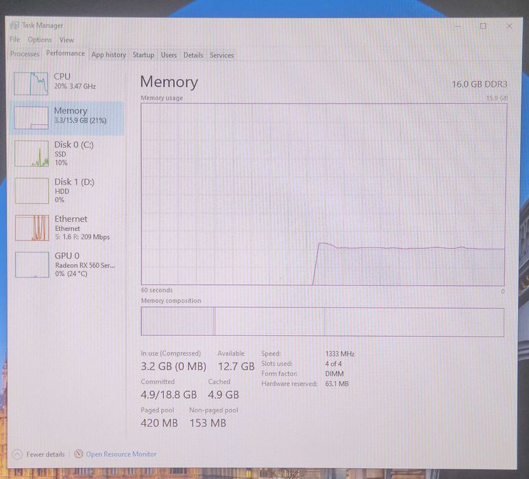 Unitate PC + 2 monitoare - 8 cores, 16gb, 250gb ssd, 2tb hdd
