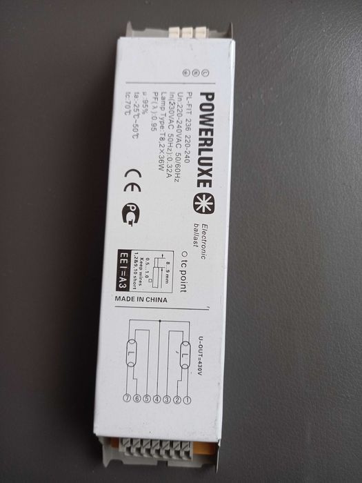 Продам Электронный баласт для ламп 2х36w T8 Helar,PowerLuxe,Navigator