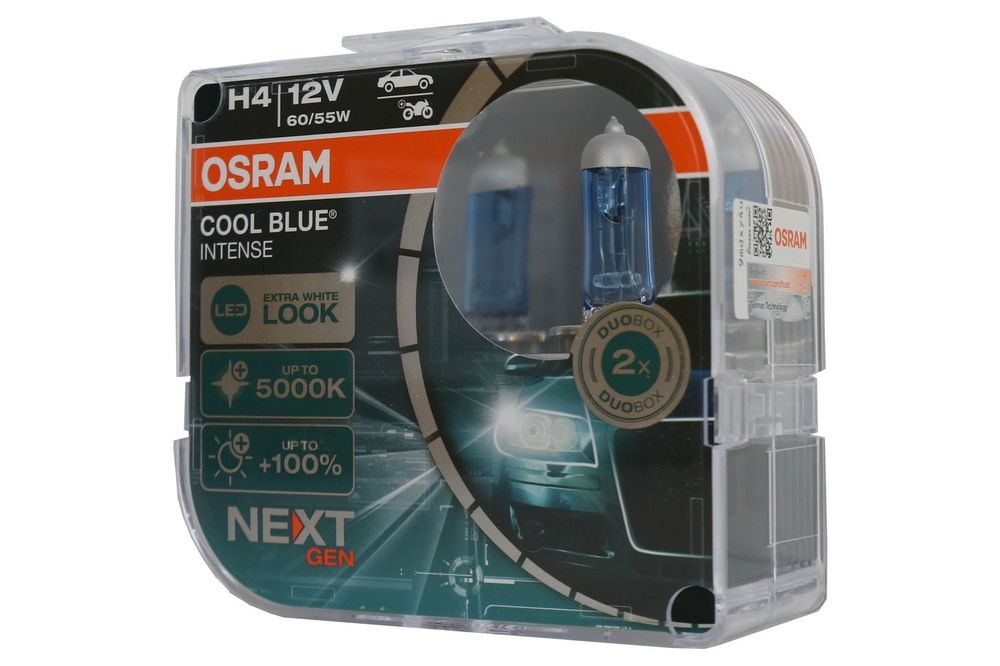 Set 2 Becuri Auto-Moto Halogen NEXT GEN Osram Cool Blue Intense H4 641