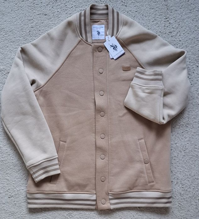 U.S. Polo Assnc мъжко яке бомбър  бежово  размер L