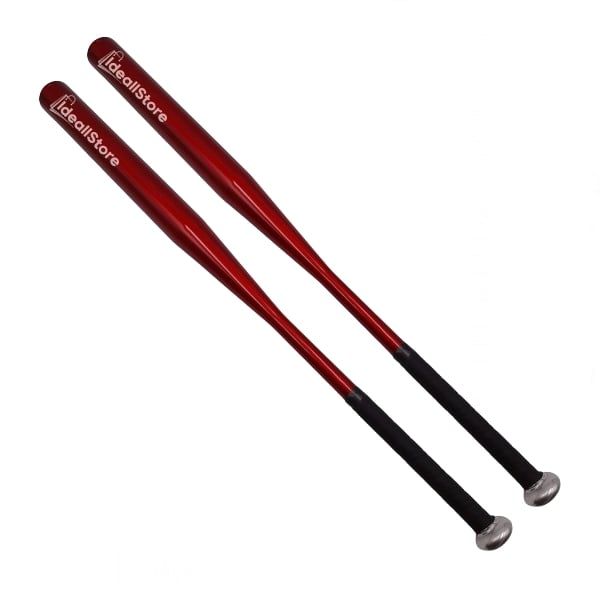 Set doua bata de baseball, Home Run, aluminiu, 80 cm, rosu