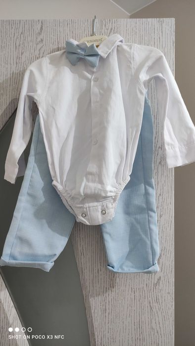 Бебешки костюм син